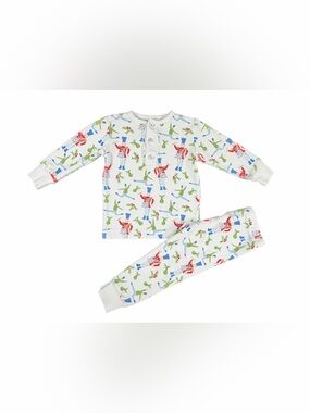 LITTLE ENGLISH 12 Days of Christmas Printed Jammies - 18M